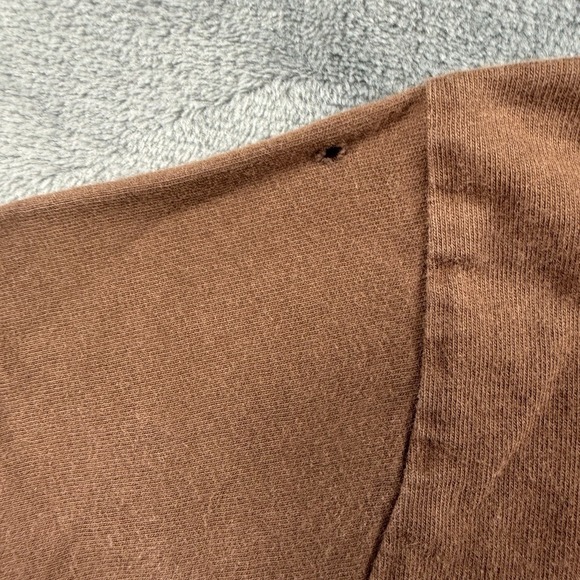 Vintage Iowa Hawkeyes Shirt Womens Large Brown Tee 90s Cropped Style !READ! - Picture 2 of 7